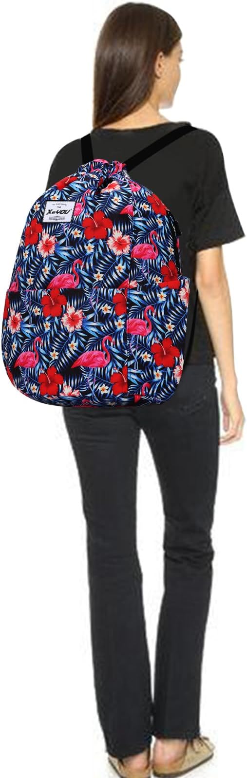 XEYOU Drawstring Sports Backpack Lightweight Gym Yoga Sackpack Shoulder Rucksack Casual Outdoor Daypack for Women and Men