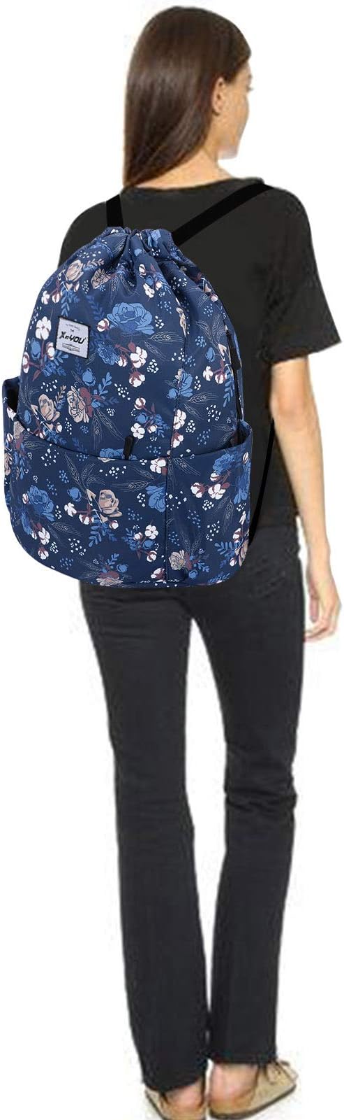 XEYOU Drawstring Sports Backpack Lightweight Gym Yoga Sackpack Shoulder Rucksack Casual Outdoor Daypack for Women and Men