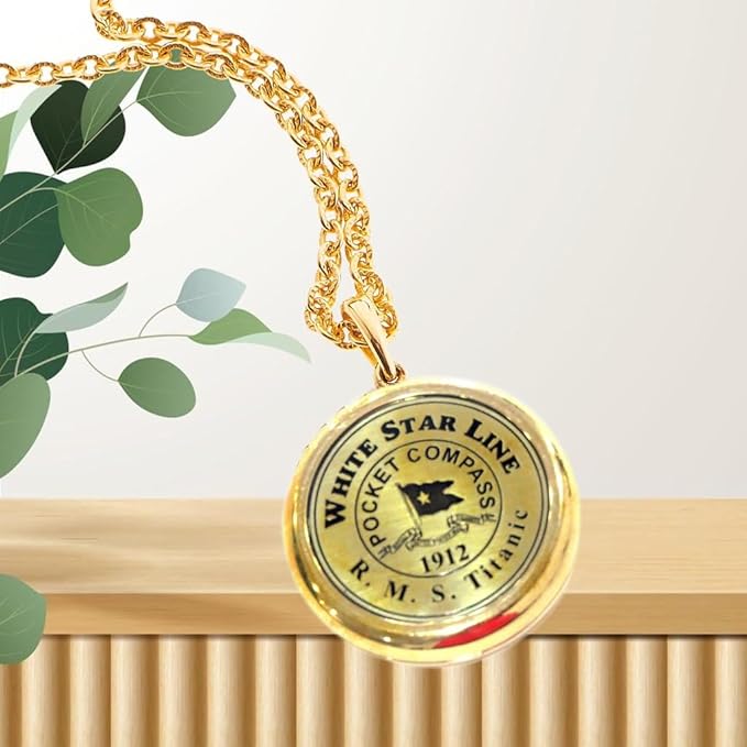 Smizzy Navigational Maritime Vintage Nautical Brass Compasses Fully Functional Titanic/Robert Frost Poem Compass/Sundial for Gift and Home Décor