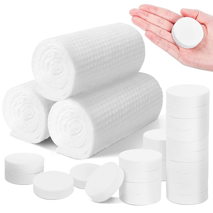 MCPINKY 40PCS Compressed Towel, Face Wash Towel Compressed Travel Towels Disposable Compressed Bath Towel, Thickened and Defecated for Camping Hiking Face Washing 11.8 x 23.6inch After Expansion