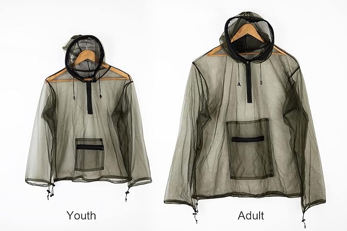 JOYGO FISHAN Mosquito Jacket Bug Jacket Super Light Outdoor Full Protection Clothing Not Cling To Your Skin One Size Fit All