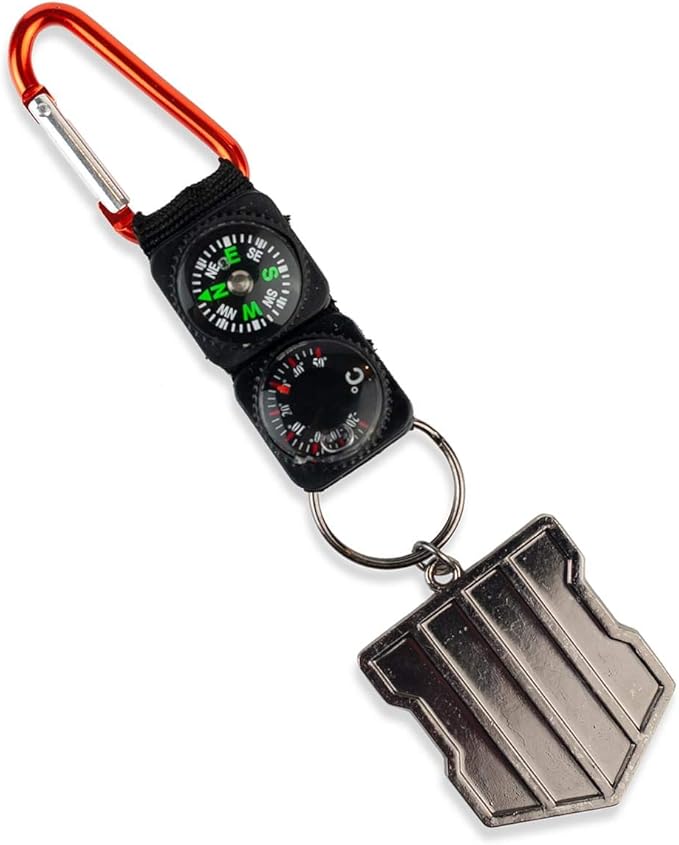 Call of Duty: Black Ops 4 Logo & Keychain Compass Navigation Set | Includes Thermometer, Compass, & Black Ops 4 Shield Emblem
