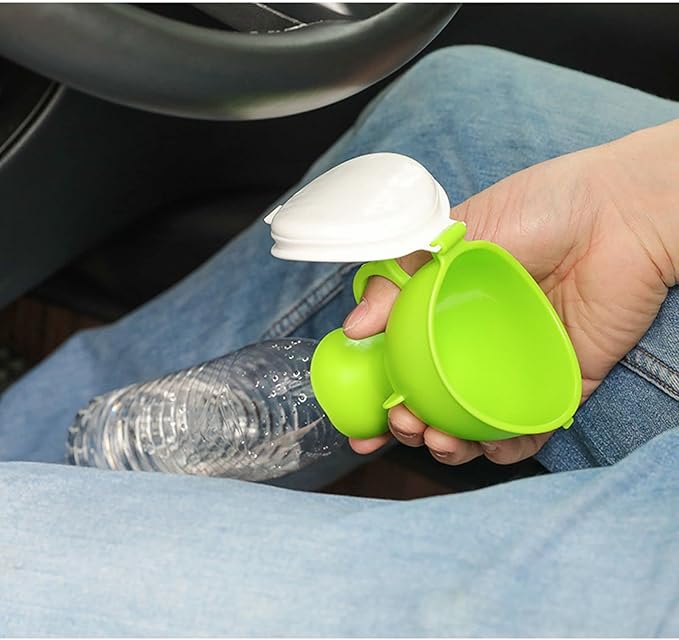 Portable Universal Urination Device Friendly-for Emergency Urinal Unique Shape Urinal Good Use for Travelling Hiking or Driving on Road Etc. This Can Match Both Men Women Urinal