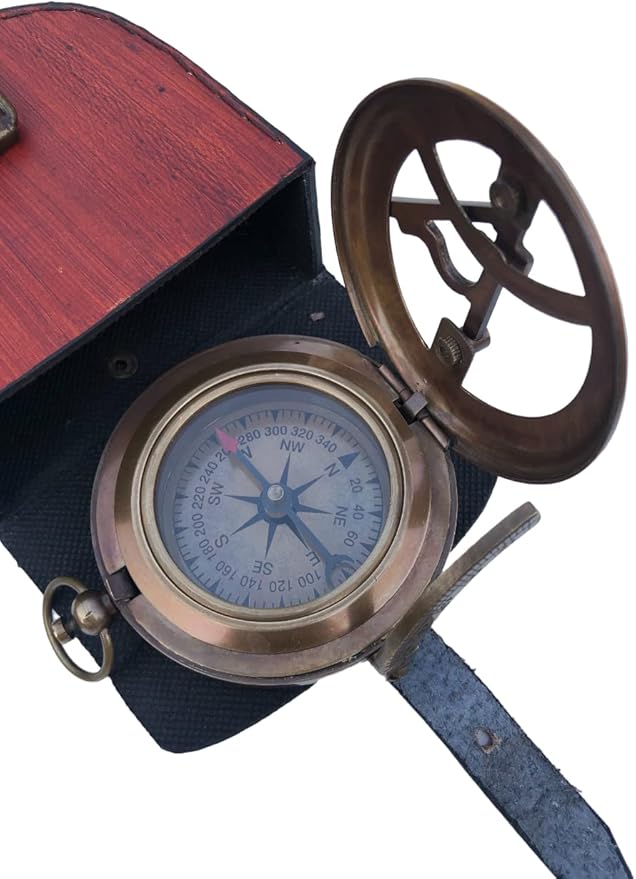 Personalized Compass, to My Boyfriend, My Best Man/Valentines Day/Anniversary/Christmas Day Gifts Customized Working Brass Compass (to My Boyfriend)