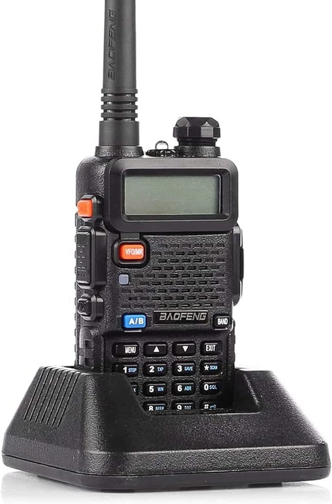 Baofeng UV-5R Dual Band Two Way Radio Handheld Ham Radio Long Range Walkie Talkies Pack of 4 for Hiking Camping Skiing Trip (Black)