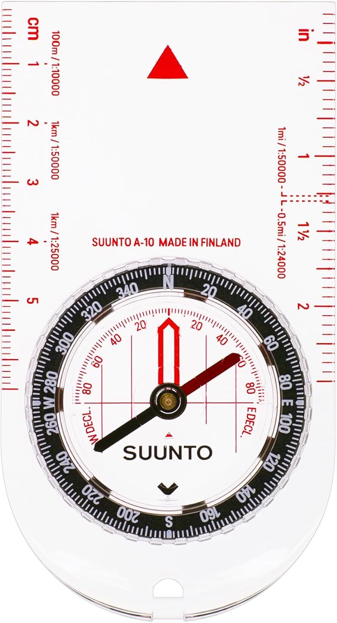 SUUNTO A-30 Compass: Compact, hiking compass with luminous markings in low light