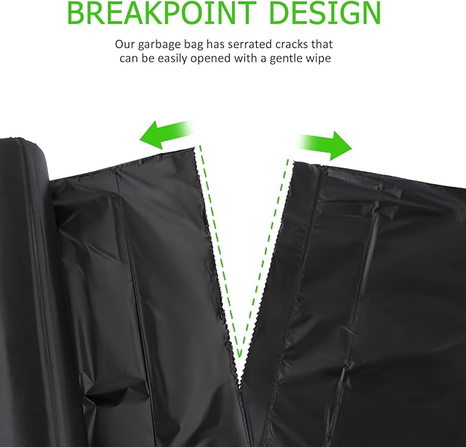 Portable Toilet Bags 8 Gallon Trash Bag,Poop Bags for Dogs Biodegradable,5 Gallon Bucket,Lightweight & Sturdy Pet Waste Bags,Garbage Bags Refill Rolls for Outdoor Camping,Travel(Black)