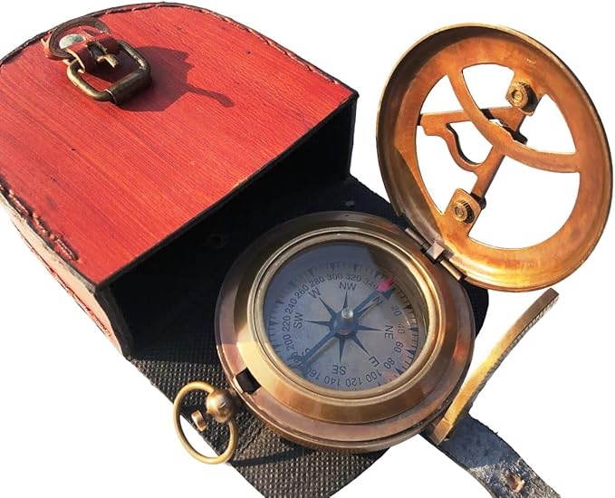 Personalized Compass, to My Boyfriend, My Best Man/Valentines Day/Anniversary/Christmas Day Gifts Customized Working Brass Compass (to My Boyfriend)