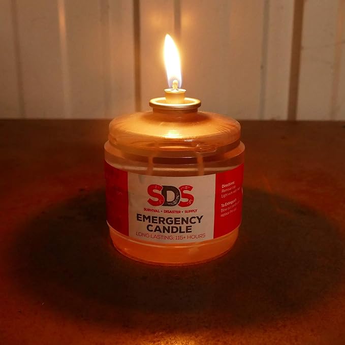 SDS Liquid Oil Candles Votive Candle Fuel Survival Candles Long Burning Candles for Emergency Candle 115 Hours