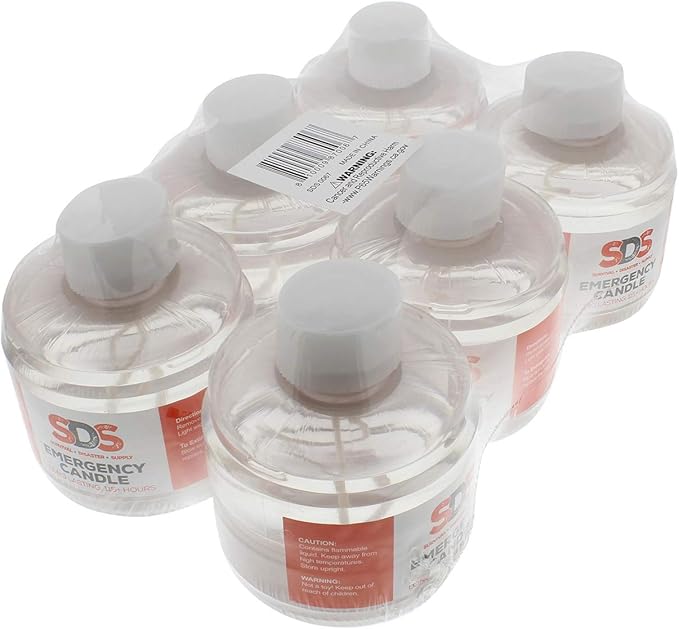 SDS Liquid Oil Candles Votive Candle Fuel Survival Candles Long Burning Candles for Emergency Candle 115 Hours