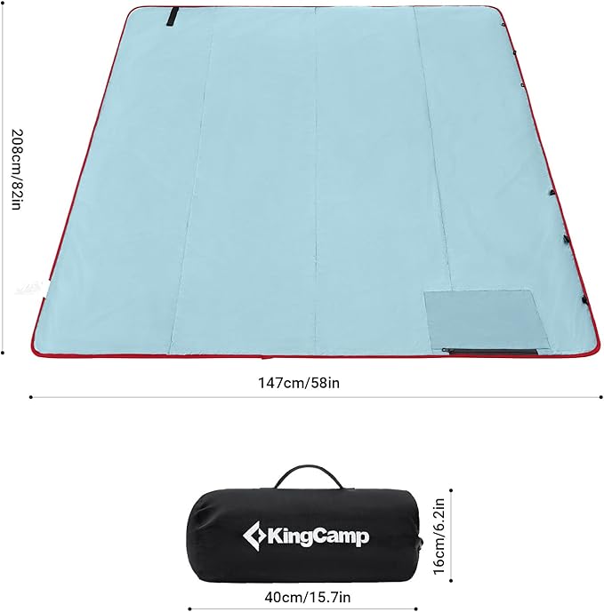 KingCamp Outdoor Blanket Waterproof Camping Blanket Beach Blanket Sandproof Beach Mat Stadium Blanket Travel Blanket Portable Picnic Blanket for Park Grass Concert Sports