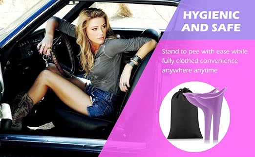 8 PCS Portable Reusable Men's and Women's Outdoor Urinal Funnel, for Camping Trips, Hiking Gear, Traffic jams and queues.