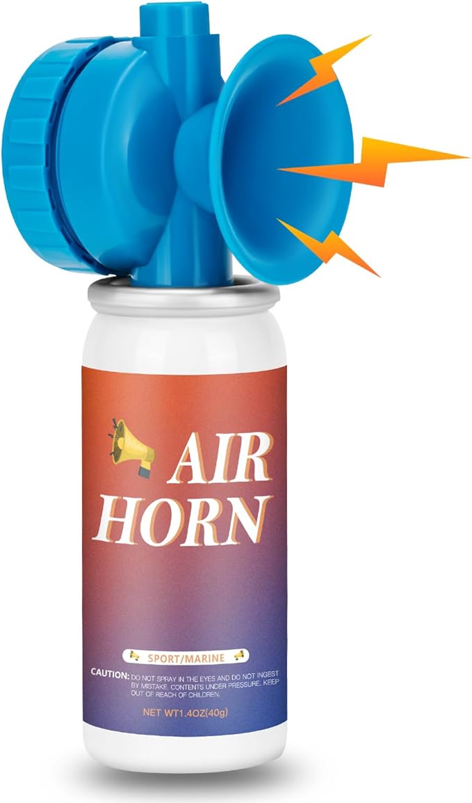 Air Horns, Air Horn Can for Safety Loud Marine Air Horns Can 1.4OZ Mini Small Handheld Air Horn for Boat Air Horns for Sporting Events Emergency Use Camping Hiking Outdoor