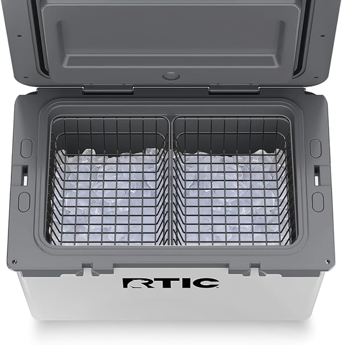 2-Pack Cooler Basket for RTIC 52 & 72 Qt Ultra-Light Coolers – Double Cooler Rack for Double Storage & Heavy-Duty Wire Organizer Will Not Fit for RTIC 32 Coolers
