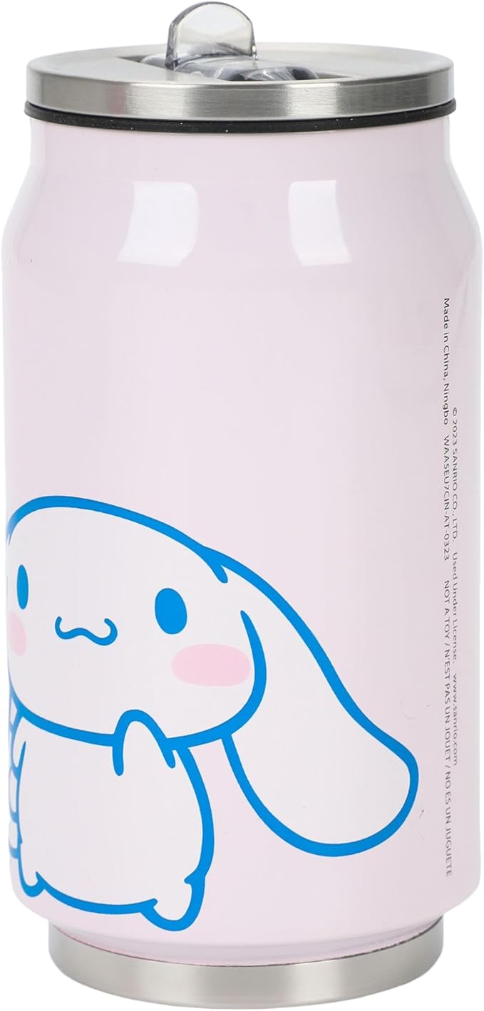 Bioworld Cinnamoroll 10 Oz Stainless Steel Travel Soda Can