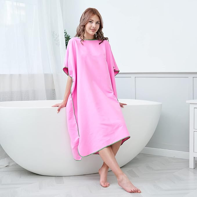 YINHANG Changing Robe Swim Poncho Quick Dry Microfiber Hooded Beach Towel for Surfing, Swimming, Travelling, Camping, Pool, Bath