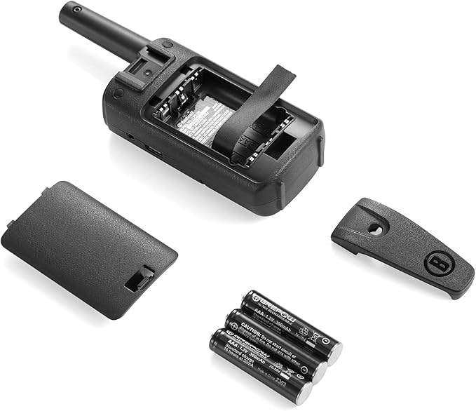 Walkie Talkies by Bushnell - LPX150 Long Range 2-Way Radio with NOAA Weather Radio - Heavy Duty Shock Resistant - 22 Channels & USB-C Charging (2 Pack)