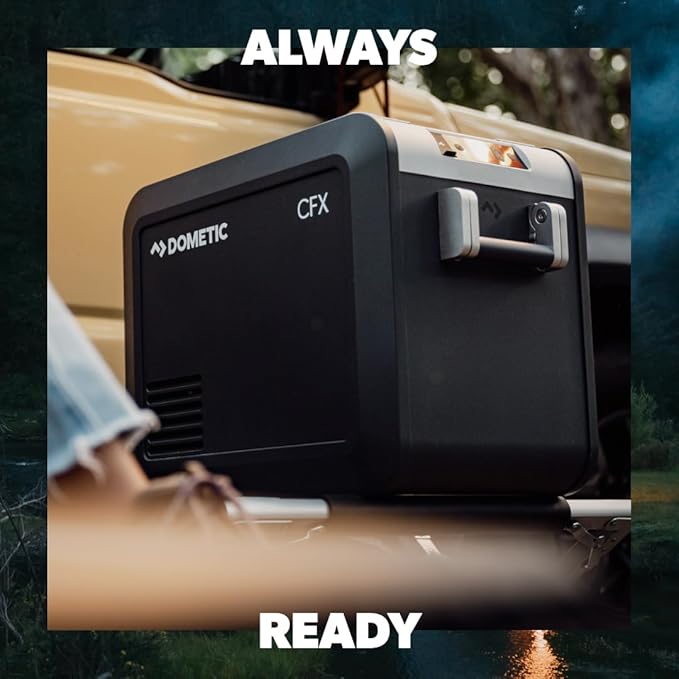 Dometic Portable Refrigerator and Freezer with ICE Maker, Powered by AC/DC or Solar