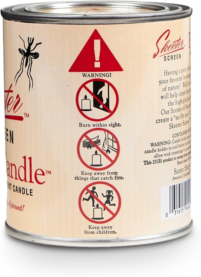 Skeeter Screen 15 Ounce Essential Oil Patio Candle - Pack of (2)