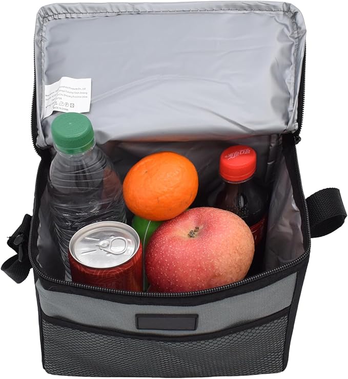 Nanxson 5L Lunch Bag Leakproof Thermal Cooler Lunch Box Adult Waterproof Insulated Lunch Tote Bag (5L,Gray)