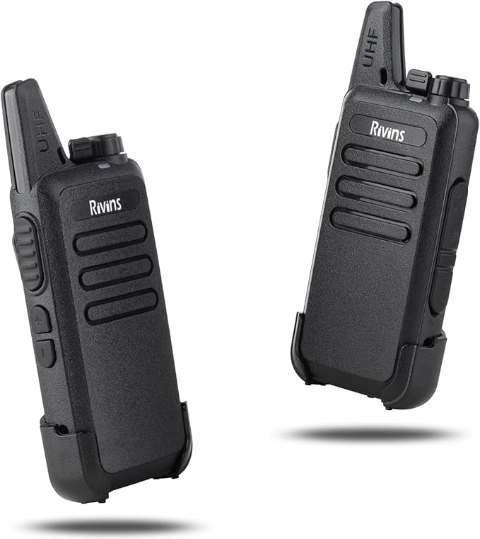 Walkie Talkies Rechargeable Long Range Two-Way Radios with Earpieces,2-Way Radios UHF Handheld Transceiver Walky Talky with Li-ion Battery and Charger(6 Pack)