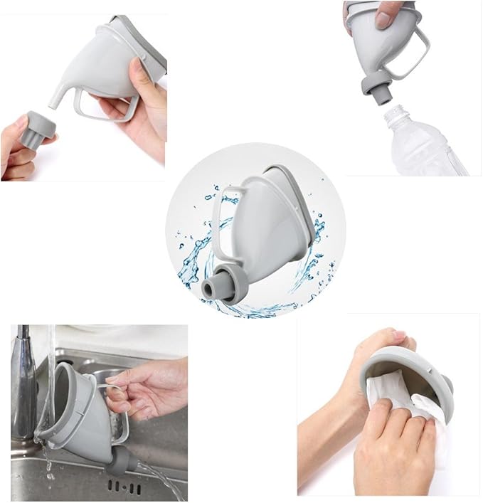 Unisex Female Male Reusable Portable Urinal Device Travel Camping Pee Urinal Toliet Outdoor Emergency Sitting Standing Urination