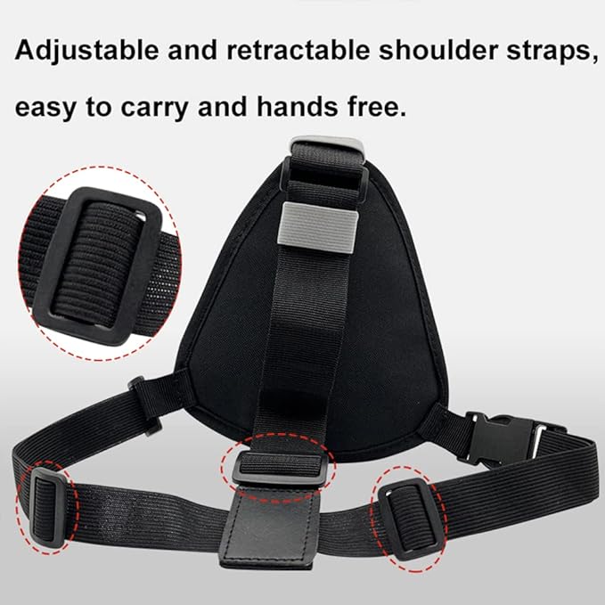 Radio Chest Harness Shoulder Radio Holster Chest Pack Adjustable Single Radio Pouch Two-Way Radio Holster for Motorola Radios and BAOFENG Walkie Talkies etc.