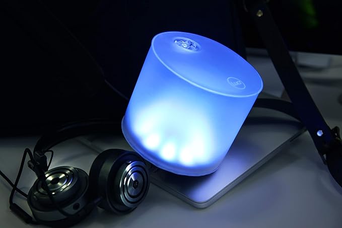 MPOWERD Luci Color Essence: Solar Inflatable Lantern with 8 Pastel Color Options, 15 Lumens LEDs, Matte Finish, Lasts Up to 6 hrs, Rechargeable via Solar, Waterproof, Indoor/Outdoor Decorating
