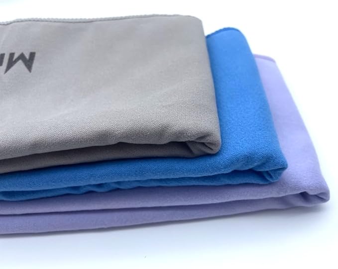 Quick-Drying Towels, 3 Colors, Large Microfiber Cleaning Cloth (grey)