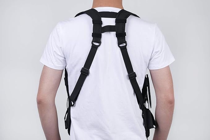 Universal Double Radio Shoulder Harness Holster Chest Holder Vest for Two Way Radio Search Rescue Essentials