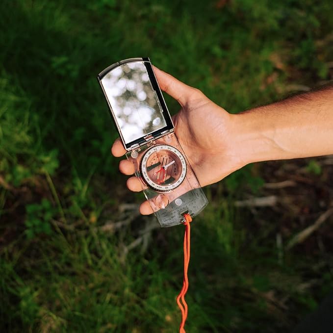 Sun Company ProSight Sighting Map Compass with Adjustable Declination - Lightweight Orienteering Baseplate Compass for Hiking, Backpacking, and Survival Navigation | Professional Grade Compass