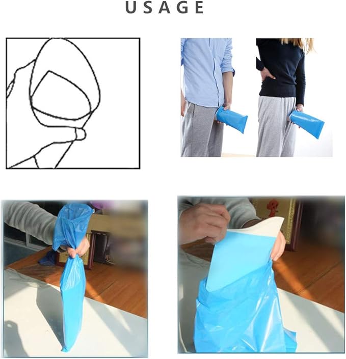 Portable Urine Disposable Bags Diapers for Traveling Emergency Outdoor Car Traffic Camp