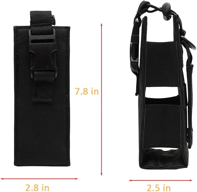 Radio Holder Duty Belt Universal Radio Case Multi-Function Radio Pouch Compatible with Motorola BaoFeng Kenwood Icom HYT Yaesu Walkie Talkie 2Pack