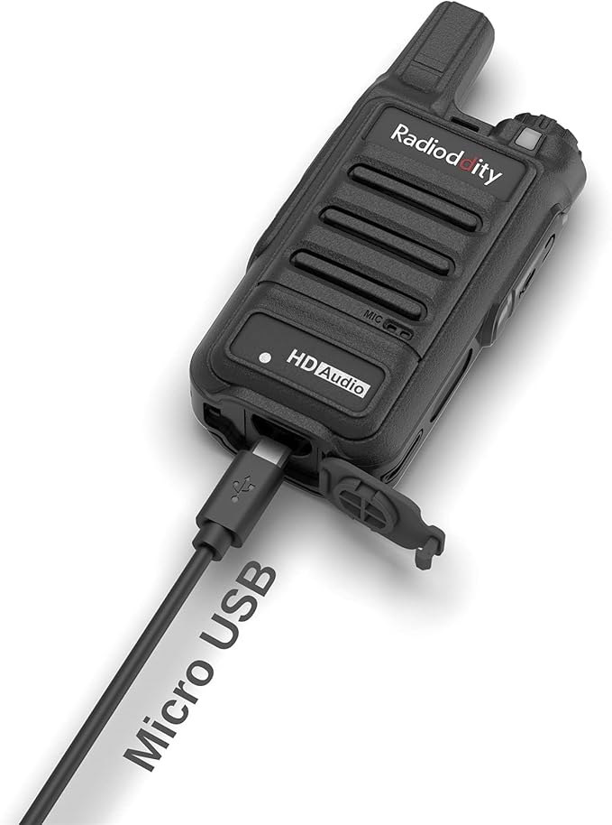 Radioddity GM-N1 GMRS Radio Handheld, Noise Canceling Long Range Two Way Radio for Adults, with 30 Channels 3000mAh Rechargeable Battery, Privacy Code, VOX for Camping, Offroad (2 Packs)