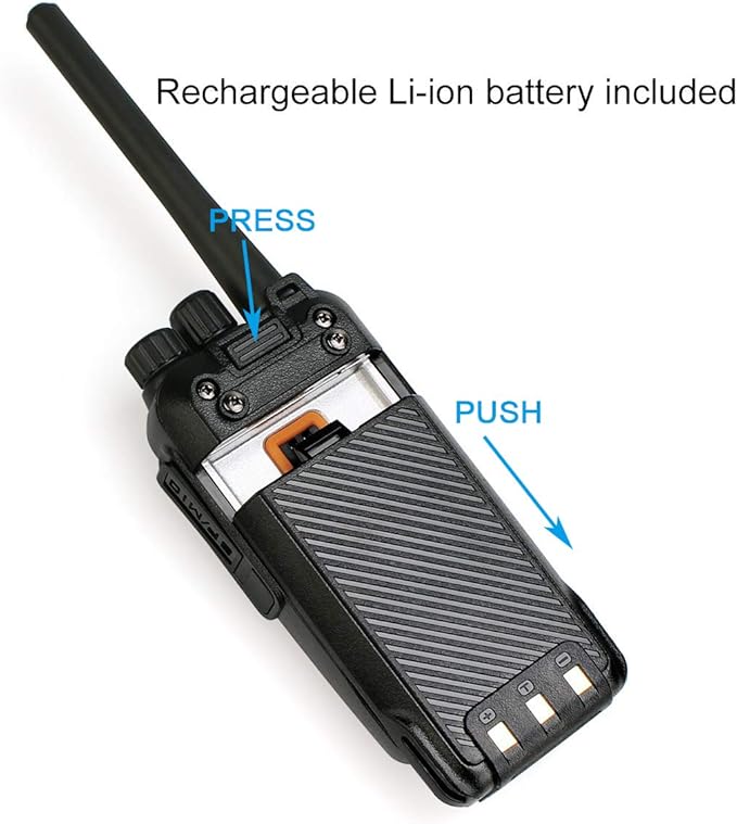 Retevis RT27 2 Way Radio with Earpieces,Walkie Talkies for Adults,1100mAh Battery,VOX Handsfree,Long Range Rechargeable Two Way Radios for Warehouse Retail Restaurant(5 Pack)