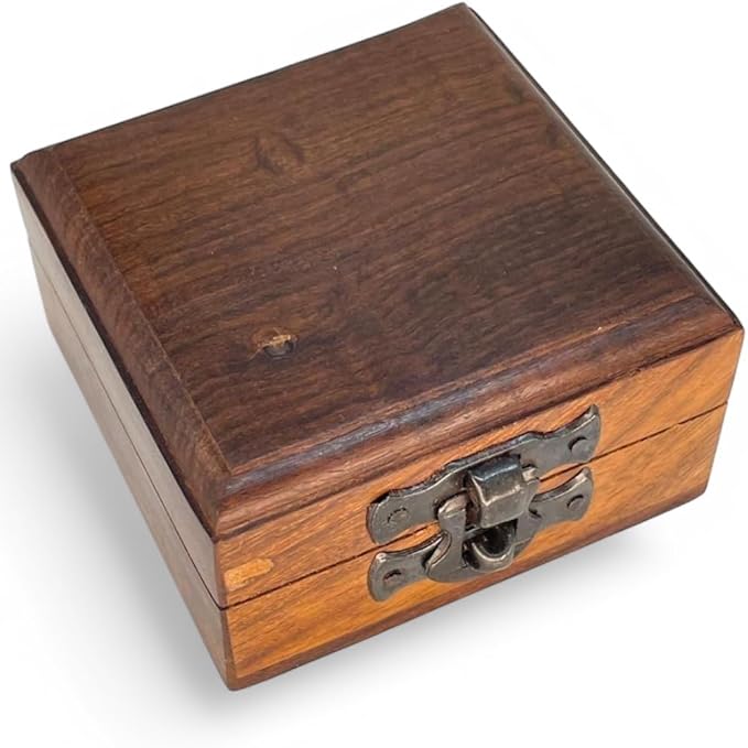 Brass Compass Engraved “Trust in The Loard” Compass is Unique Birthday Gifts for Men, Husband or Wife Customize Antique Compass is a Classy Gifts, with a Wooden Box.