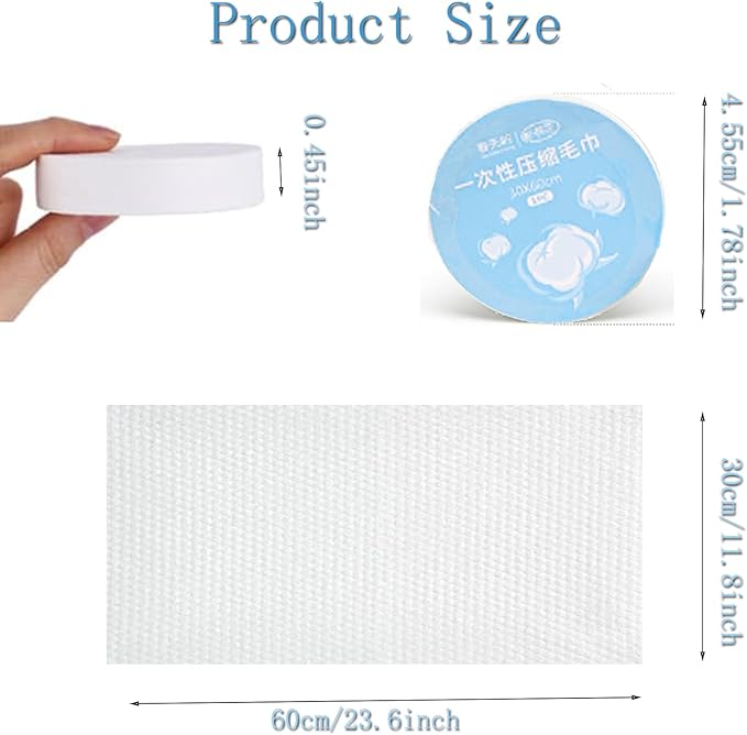 Travel Compressed Towels Disposable Face Towels for Travel Bath Towel Reusable for Hotel Camping Mountaineering Sports Hiking Beach Swimming Outdoors 12 in x 23 in