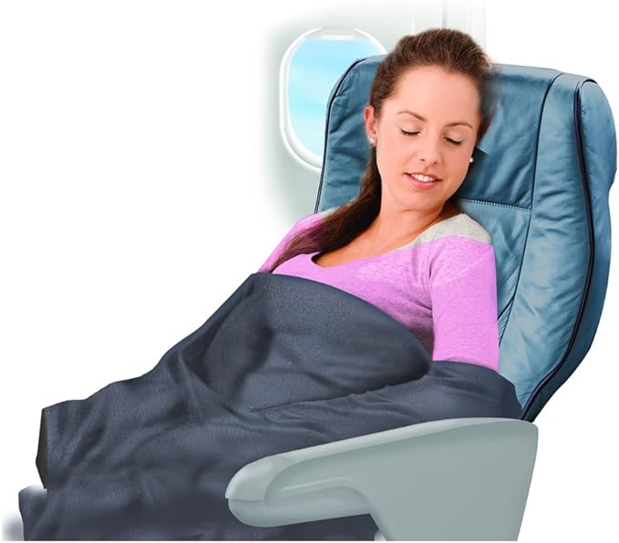 Cloudz Compact Travel Blanket - Sky Blue