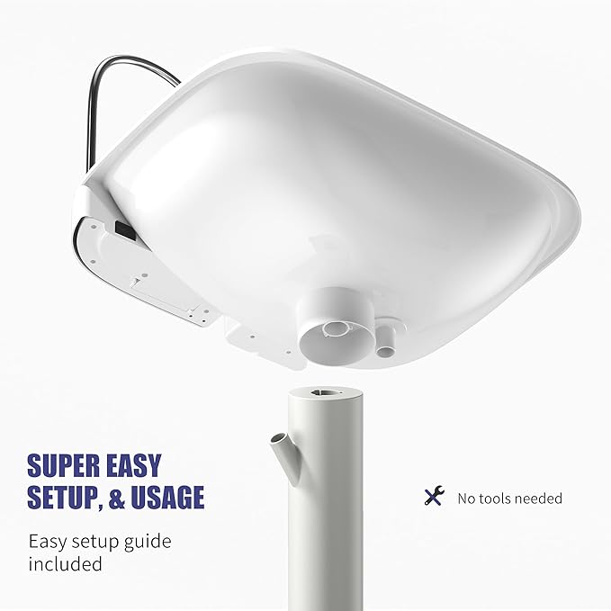 Portable Camping Automatic for Outdoor Events, Gatherings, Worksite & Camping Sink with Type-c Port w/Towel Holder & Soap Dispenser -【Automatic Water Pump】 Feature Hand Wash Basin Stand 18L