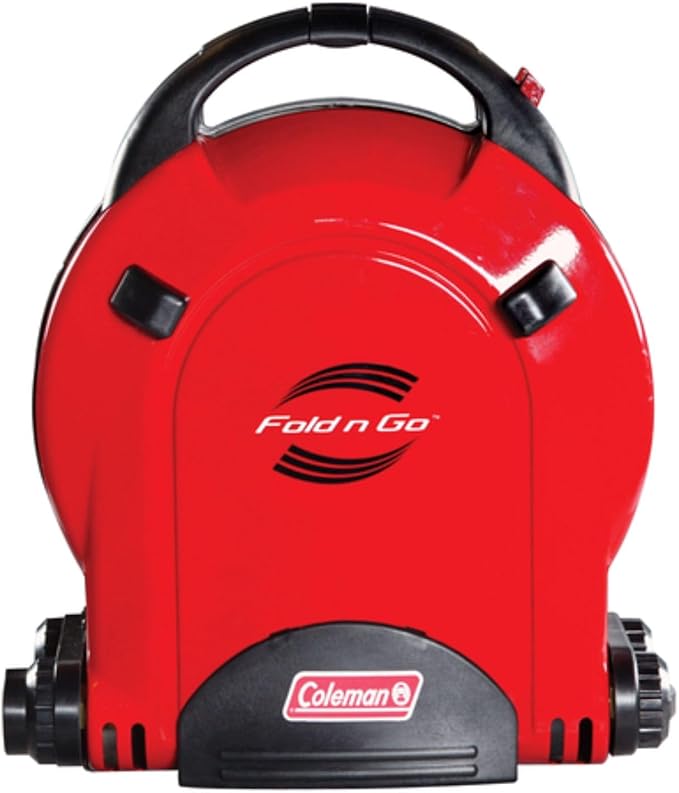 Coleman Fold N Go 2-Burner Propane Camping Stove Portable Folding Camp Stove with Push-Button Instant Ignition 2 Adjustable Burners with Pressure Control and 20000 BTUs of Power