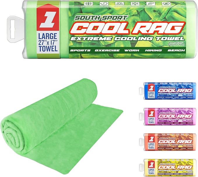 Cool RAG Extreme Cooling Towel for Heat Relief - PVA Cooling Towel for Workout, Gym, Running and for Other Outdoor Sports - Cooling Rag for Neck - Cool Towel for Quick Cooling