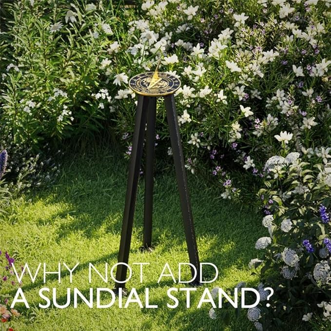 Metal Foundry Personalized Sapphire 45th Sundial - Heavy Duty Recycled Brass Home Decor, Garden Present Made in The UK for Parents, Grandparents, Friends, Couples 45 Years Marriage