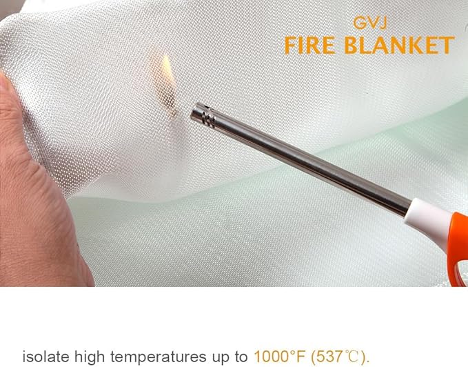 Fire Blanket,Emergency Fire Blanket for Home and Kitchen, Fiberglass Fire Extinguisher Blanket for Camping, Cars, 0ffices, Warehouses, Schools,Grill, Fireplaces (4)
