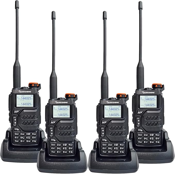 Quansheng UVK5 Walkie Talkie, VHF/UHF/FM/DTMF 200CH, 2 Way Radio NOAA Weather Forecast, Flash Copy Frequency, Type-C Connector, Air Band Radio(RX), Handheld Portable Radio for Hiking Camping Travel