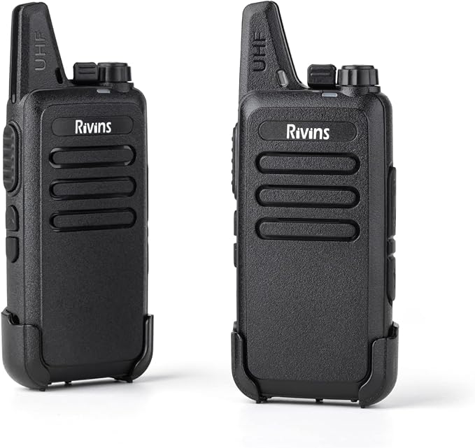 Walkie Talkies Rechargeable Long Range Two-Way Radios with Earpieces,2-Way Radios UHF Handheld Transceiver Walky Talky with Li-ion Battery and Charger(6 Pack)