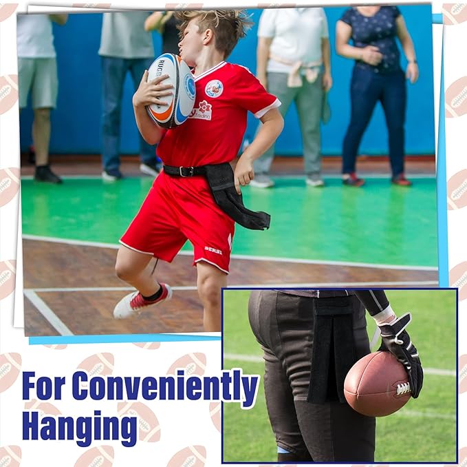 Shimeyao 2 Pcs Football Towel Cotton Sports Football Field Towel Pitching Towel with Closure Football Sweat Towel for Football Gym Men Women Accessories (Black)