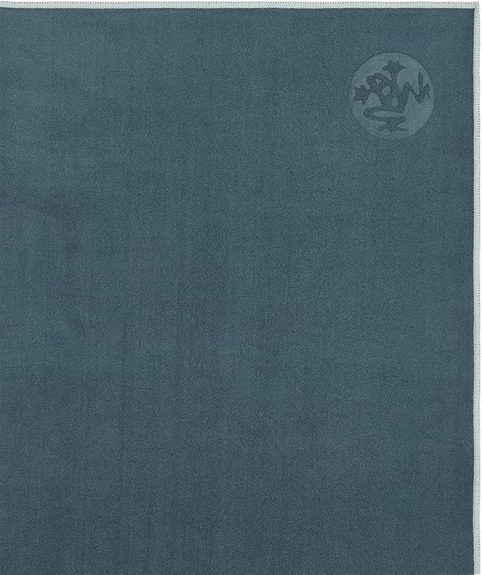 Manduka eQua Yoga Mat Towel - Quick Drying Microfiber, Lightweight, Easy for Travel, Use in Hot Yoga, Vinyasa and Power, 72 Inch (182cm)