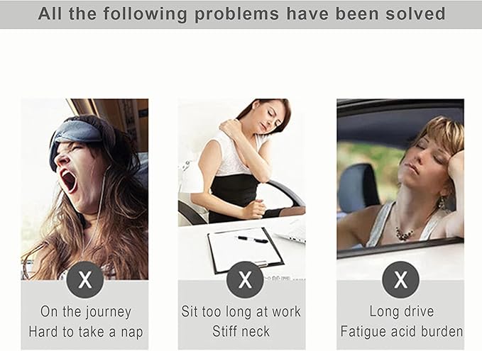 Portable Inflatable Neck Pillow for Outdoor Travel, Camping, Office Naps-Polyester,Color Available-Simple and Comfortable (Cyan)