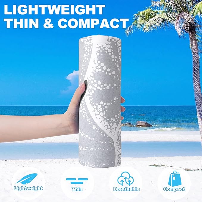 Genovega Microfiber Oversized Beach Towel Lightweight Thin Sandproof Compact Towels Women
