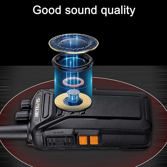 Retevis RT27 Walkie Talkies for Adults Long Range,2 Way Radio Rechargeable,VOX HandsFree,Heavy Duty,Portable FRS Two-way Radios for Commercial Retail Restaurant School(5 Pack)